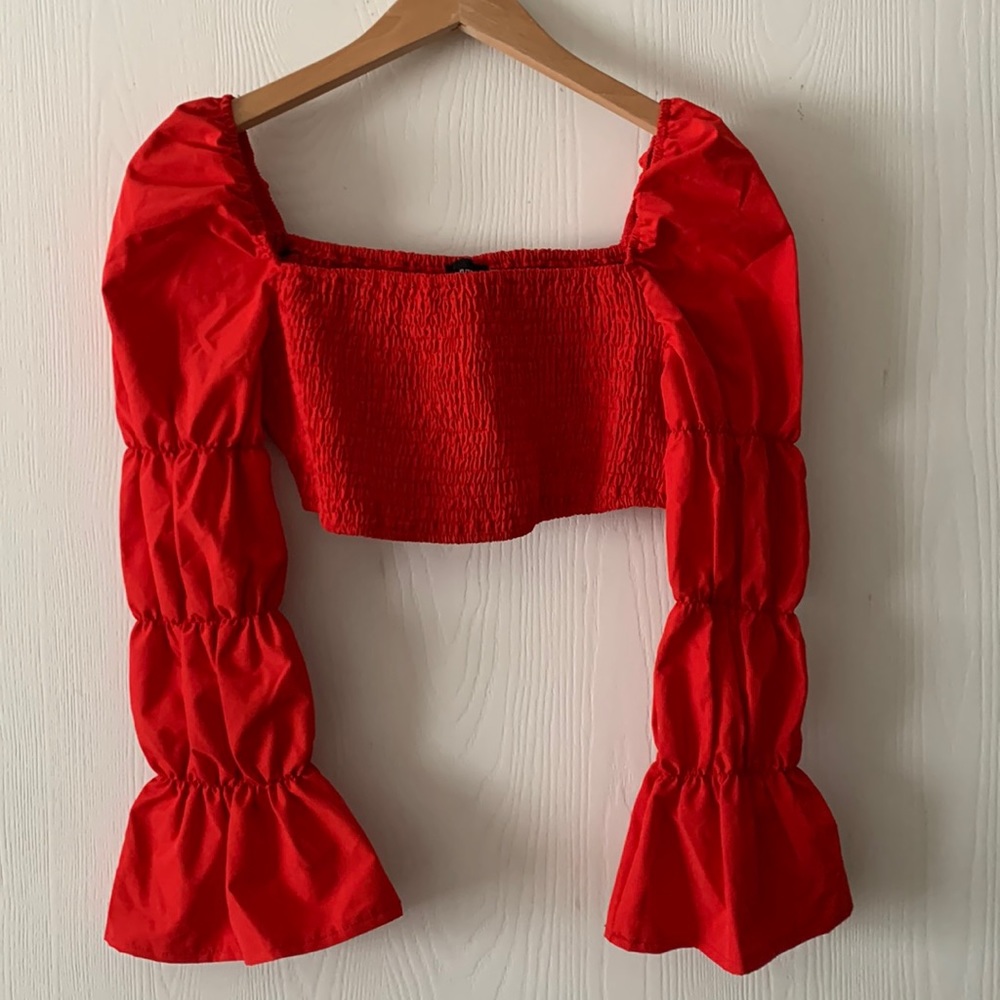 Pretty Little Thing Red Crop Top
